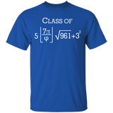 Class of 2024 Math Geek Funny Pi 8th Grade Graduation Gift T-Shirt