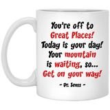 Jyotis - You're off to great places! Dr. Seuss Quotes That Can Change the World Coffee Mug, Cat in the Hat Dr. Seuss 11Oz