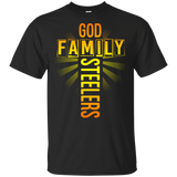 God Family Steelers T-Shirts - Father's Day T-Shirts (Men's T-Shirt) (G200 Gildan Ultra Cotton T-Shirt)