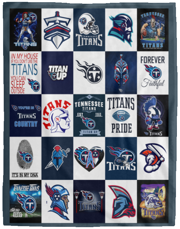 Tennessee Titans Quilt Tennessee Titans For Fans Blanket Fleece Sherpa Throw VPL Cozy Plush Fleece Blanket - 60x80