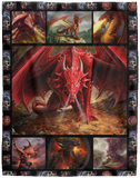 Love Dragon Blanket, Dragon 3D Quilt, Fleece, Sherpa Blanket Warm and Soft VPL Cozy Plush Fleece Blanket - 60x80