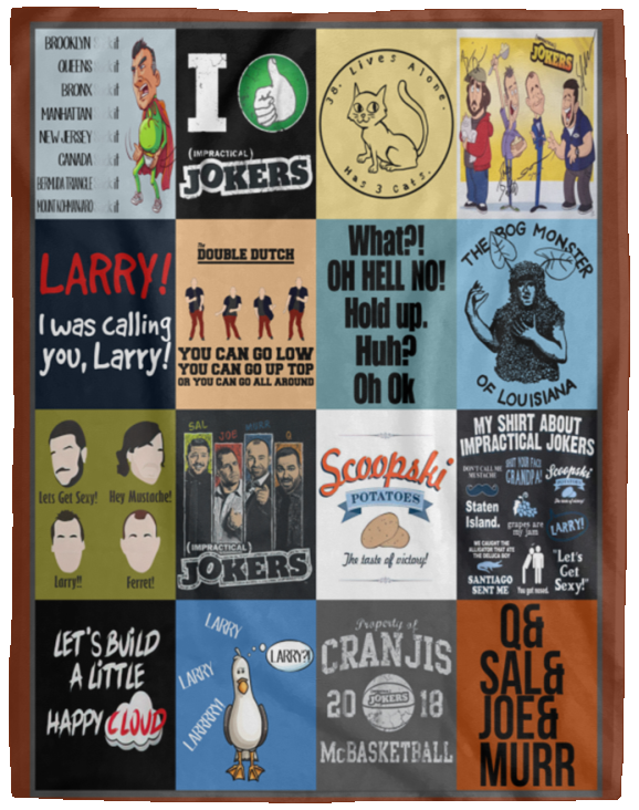 Impractical Jokers Blanket, Impractical Jokers Quilt Fleece Sherpa Throw Blanket VPL Cozy Plush Fleece Blanket - 60x80