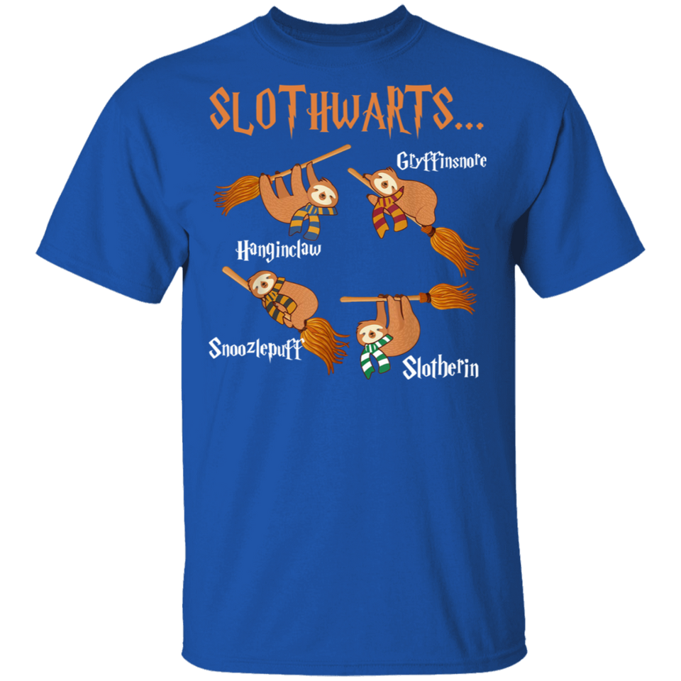 Harry Slothwarts T-Shirt, Harry Slothwarts Shirt Funny Birthday Gift Tshirt - G500 5.3 oz. T-Shirt