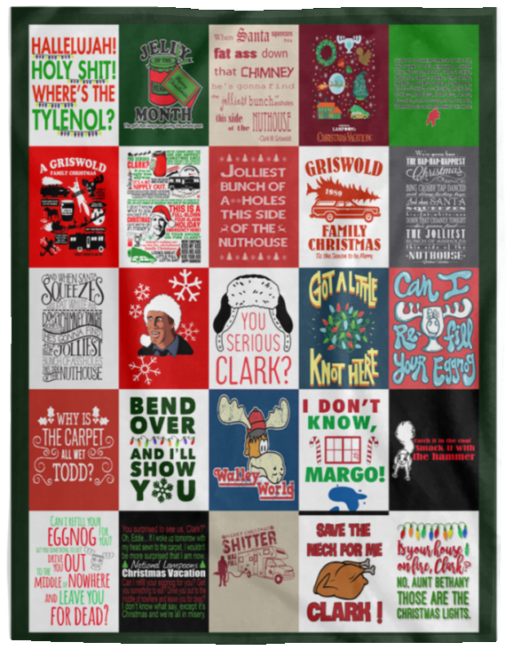 National Lampoon's Christmas Vacation Blanket National Lampoon Quilt Fleece VPL Cozy Plush Fleece Blanket - 60x80