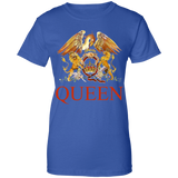 Queen women's Vintage Crest Logo T-shirt Freddie Rockstar Legend T-Shirt Vintage