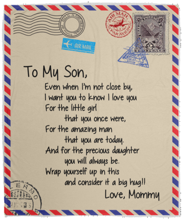 to my son VPM Cozy Plush Fleece Blanket - 50x60