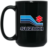 Suzuki Mug Motorcycle, Motorbike, Racing Coffee Mug Funny Gift Black Mug 15 oz. Black Mug