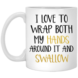 Naughty Adult Love Mug, Naughty Gift For Boyfriend Or Husband, Sexy Anniversary Present, Funny Penis Dick Cock Mug, Bachelorette Party Idea 11Oz