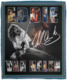 Eddie Van Halen Fleece Sherpa Throw Quilt Blanket for Bedroom Sofa VPM Cozy Plush Fleece Blanket - 50x60