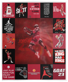 Michael Jordan Quilt Fleece Sherpa Throw Blanket for Bedroom Living Room Sofa - VPM Cozy Plush Fleece Blanket - 50x60