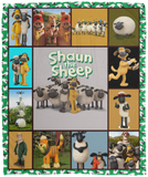 Shaun the Sheep Blanket Shaun the Sheep Quilt Fleece Sherpa Throw Blanket VPM Cozy Plush Fleece Blanket - 50x60