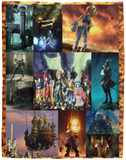 Final Fantasy IX Blanket Final Fantasy Quilt Fleece Sherpa Throw Blanket VPL Cozy Plush Fleece Blanket - 60x80