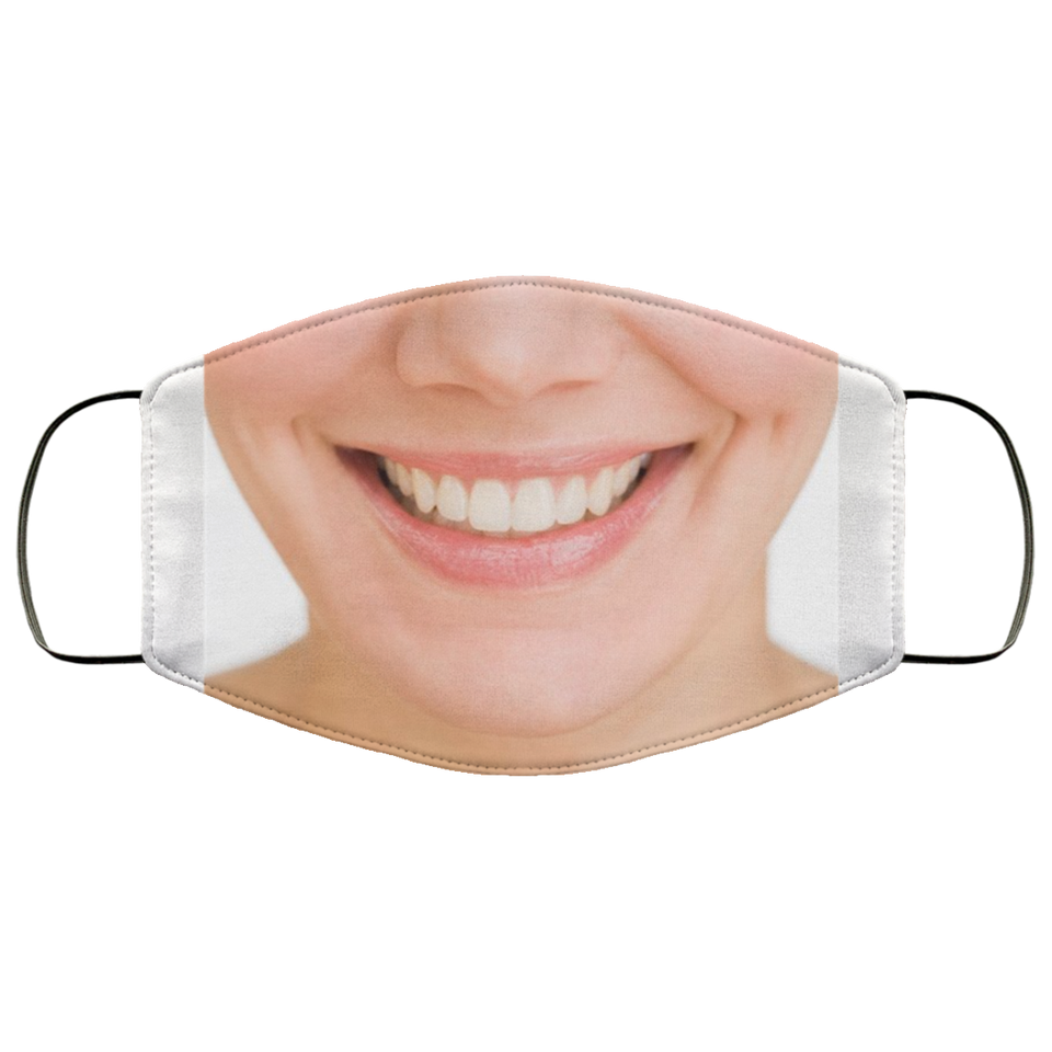 Smile Mouth Face Mask Neck Gaiter Scarf