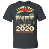 7th Grade Class of 2020 Quarantined Print T-Shirt Graduation Outfits Shirt