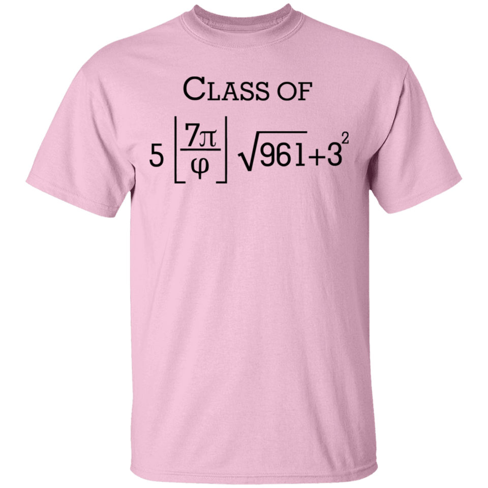 Class of 2024 Math Geek Funny Pi 8th Grade Graduation Gift T-Shirt 2