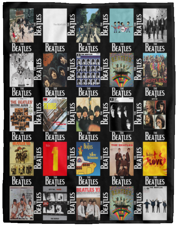 The Beatles Albums 06 Blanket The Beatles Fleece Sherpa for Bedroom Living Room VPL Cozy Plush Fleece Blanket - 60x80