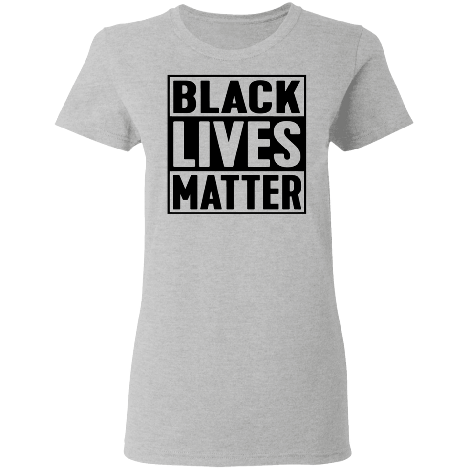 Black Lives Matter T-Shirt I Cant Breathe All Size (S-5XL) + Color  Black BLM Womens