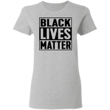 Black Lives Matter T-Shirt I Cant Breathe All Size (S-5XL) + Color  Black BLM Womens