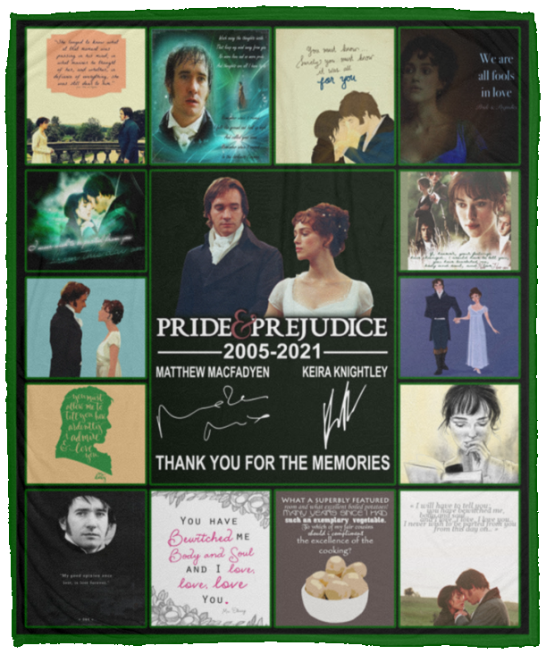 Pride And Prejudice Blanket Matthew Macfadyen - Keira Knightley Quilt Fleece - VPM Cozy Plush Fleece Blanket - 50x60
