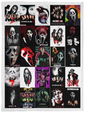 Scream Blanket Horror Movies Quilt Fleece Sherpa Throw Blanket for Halloween VPS Cozy Plush Fleece Blanket - 30x40