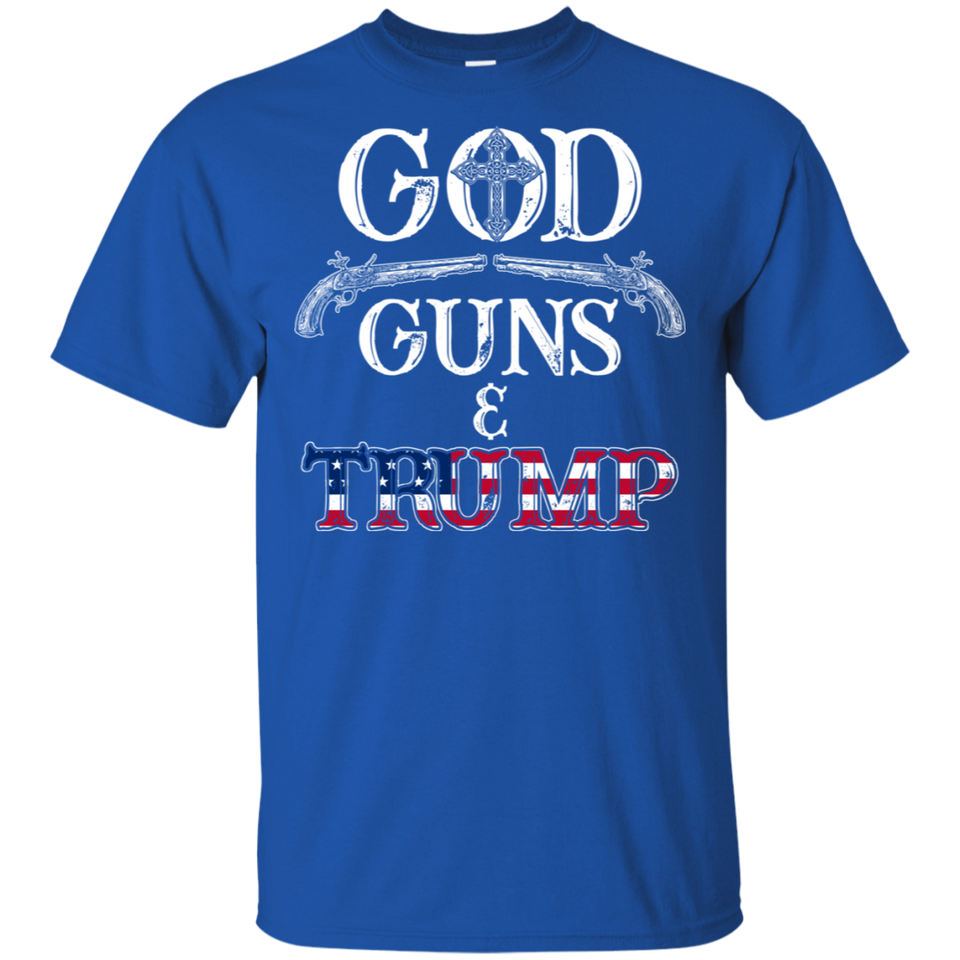 God Guns And Trump Shirt 2nd Amendment T Shirt Trump 45 Men's T-Shirt (G200 Gildan Ultra Cotton T-Shirt)