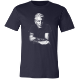 Anthony Bourdain T-Shirt Chef Gift - Anthony Bourdain Shirt - Canvas Unisex T-Shirt Black Navy