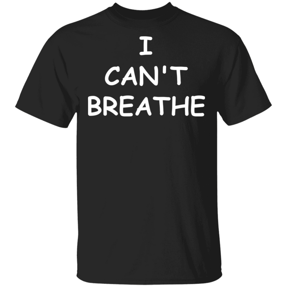 I Cant Breathe Mens Shirts Protest Tees Black Lives Matter END Police Brutality Now (Mens)