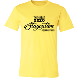 The Great 2020 Staycation Social Distance T Shirt Social Distancing Unisex Jersey Short-Sleeve T-Shirt Black