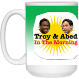 NBC TV Show Series Community Troy And & Abed In the Morning Coffee Drinking Mug 15oz
