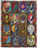Skull Grateful Dead Steal Your Face Blanket Fleece Sherpa Throw Quilt Blanket V2 - VPL Cozy Plush Fleece Blanket - 60x80