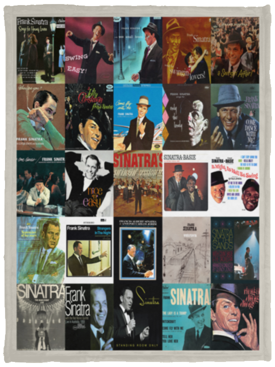 Frank Sinatra Blanket Frank Sinatra For Fans Fleece Sherpa Throw Blanket VPS Cozy Plush Fleece Blanket - 30x40