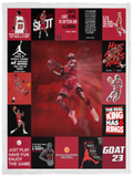 Michael Jordan Fleece Blanket, Michael Jordan For Fan Sherpa Blanket VPS Cozy Plush Fleece Blanket - 30x40