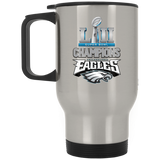 Jyotis - Philadelphia Eagles Stainless Steel Travel Mugs, Eagles Mug, Super Bowl 52 Champions Philadelphia Eagles, NFL NFC National Football League, P