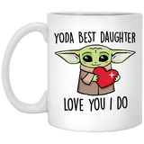 Yoda Best Daughter Coffee Mug, Funny Gift for Daughter for Christmas 11oz