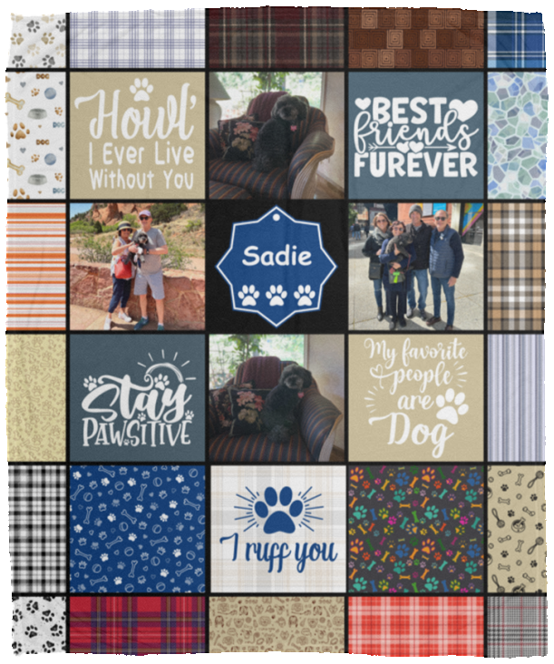 Sadie - VPM Cozy Plush Fleece Blanket - 50x60