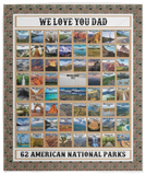 WE LOVE YOU DAD - VPM Cozy Plush Fleece Blanket - 50x60