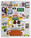 Friends Tv Show Blanket, Friends Tv Show Fleece, Sherpa Blanket - VPM Cozy Plush Fleece Blanket - 50x60