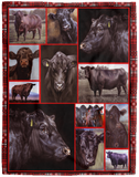 Black Angus Lovely Black Angus Blanket, Fleece, Sherpa Blanket VPL Cozy Plush Fleece Blanket - 60x80 full vien