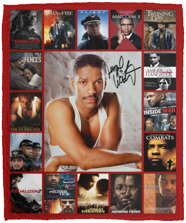 Denzel Washington Blanket, Denzel Washington Fleece, Sherpa Blankets For Fans VPM Cozy Plush Fleece Blanket - 50x60