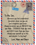 Love Mom and Bruce 60x80 VPL Cozy Plush Fleece Blanket - 60x80