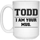 Star Wars Coffee Mug, Funny Star Wars Mug, Todd Name Coffee Mug. Darth Vader I am Your Father Star Wars Inspired Parody. Birthday, Christmas, Xmas 15oz