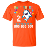 Kids Baby Shark Shirt Toddler 2nd birthday 2 Year Old Boy or Girl (G200B Gildan Youth Ultra Cotton T-Shirt)