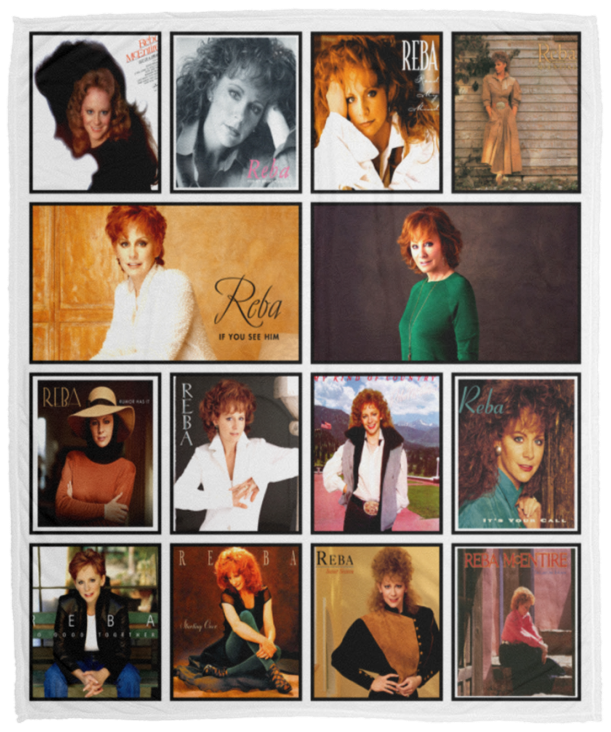 Reba McEntire Blanket, Reba McEntire Fleece, Sherpa Blanket Gift Ideas VPM Cozy Plush Fleece Blanket - 50x60