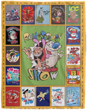 The Ren & Stimpy Show Blanket, Ren and Stimpy Fleece, Sherpa Blanket VPL Cozy Plush Fleece Blanket - 60x80