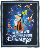 We Are Never Too Old For Goofy Blanket A Goofy Movie Quilt Fleece Sherpa Throw - VPM Cozy Plush Fleece Blanket - 50x60
