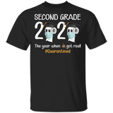 Second Grade The Year When Shit Got Real Quarantined Shirt Youth T-Shirt