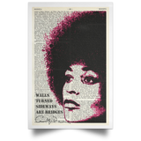 Angela Davis Poster, Angela Davis Quote, Angela Davis Print, Angela Davis Art, Black History, Activist,African American Art, Black Power Print,Black Lives Matter - No Framee (32" x 48")