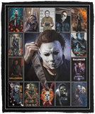 Horror Movies Blanket, Michael Myers Quilt, Haloween Fleece, Sherpa Blanket VPM Cozy Plush Fleece Blanket - 50x60
