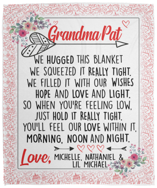 Michelle, Nate and lil Michael VPM Cozy Plush Fleece Blanket - 50x60