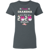 Proud Grandma of A Class of 2020 Graduate T-Shirt Quarantined Floral Shirt